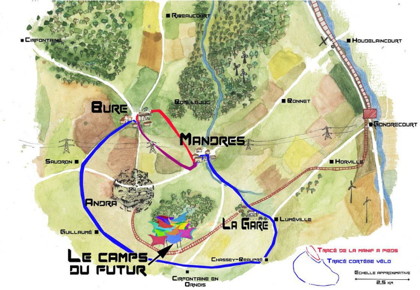 Parcours des manifestations